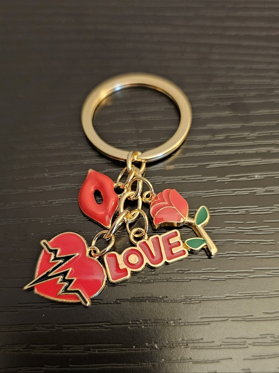 Other - Bag Charm With Heart Beat Love Charms
